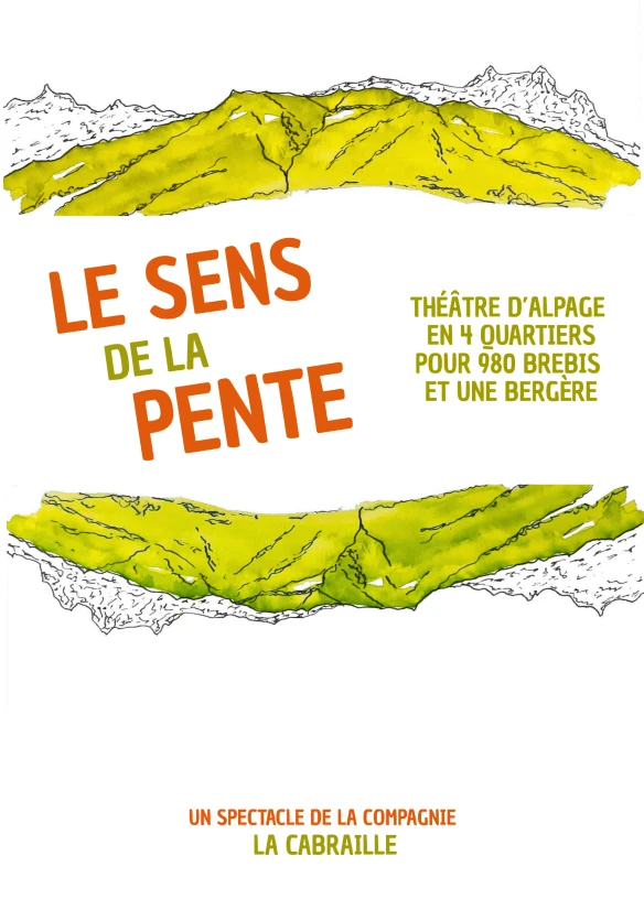 L’affiche du spectacle Le Sens de la pente